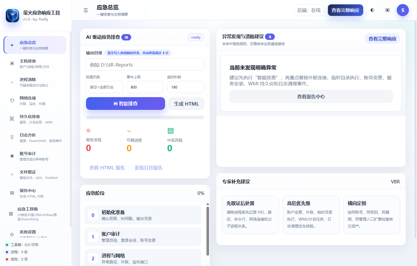 应急总览